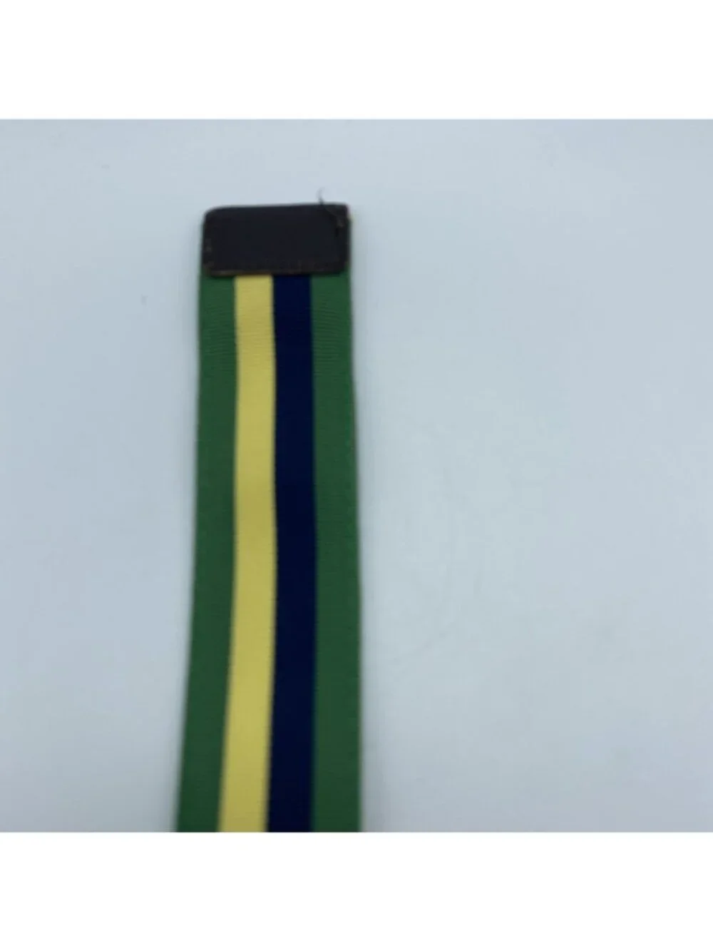 Unbranded Green Yellow Blue D-Ring Belt Men’s Size L Casual 42”
